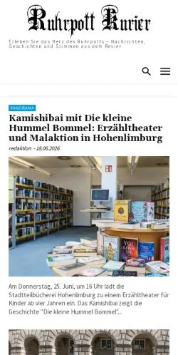 Anteprima del sito Ruhrpott Kurier, media di Germania per articoli sponsorizzati