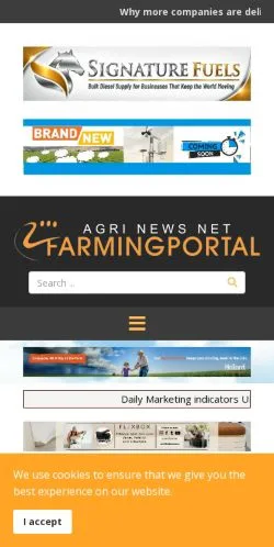 Anteprima del sito FarmingPortal, media di Regno Unito per articoli sponsorizzati