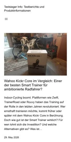 Anteprima del sito Testsieger Info, media di Germania per articoli sponsorizzati