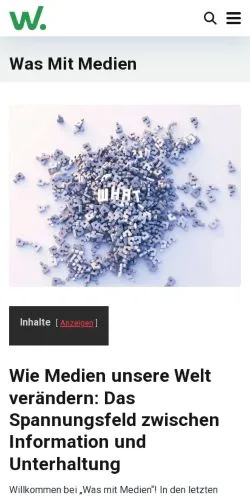 Podgląd witryny Was Mit Medien, medium z kraju Niemcy do artykułów sponsorowanych