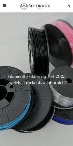 Podgląd witryny 3D Druck Blog, medium z kraju Niemcy do artykułów sponsorowanych