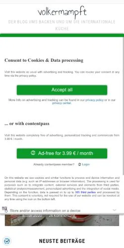 Anteprima del sito Volkermampft, media di Germania per articoli sponsorizzati