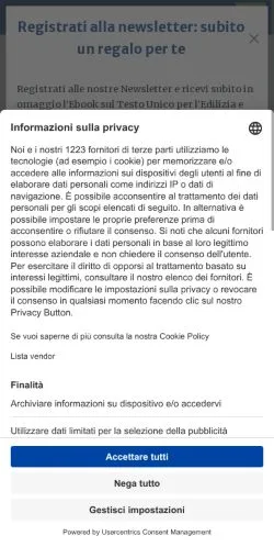 Anteprima del sito Build News, media di Italia per articoli sponsorizzati