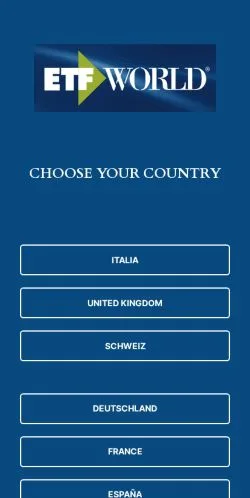 Forhåndsvisning av nettstedet ETFWorld.com, medium fra Italia for sponsede artikler