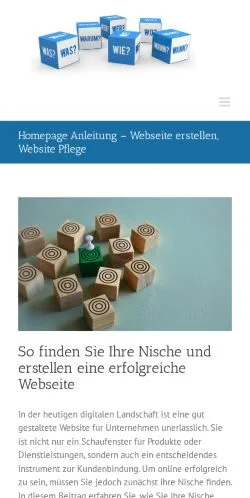 Podgląd witryny Homepage Anleitung, medium z kraju Niemcy do artykułów sponsorowanych