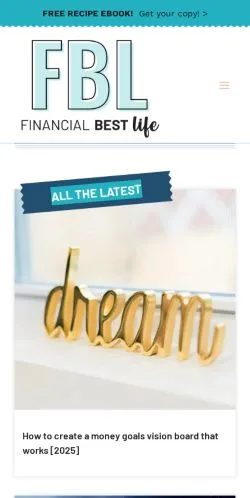 Anteprima del sito Financial Best Life, media di Stati Uniti per articoli sponsorizzati