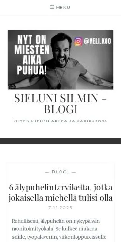 Anteprima del sito Sieluni Silmin, media di Finlandia per articoli sponsorizzati