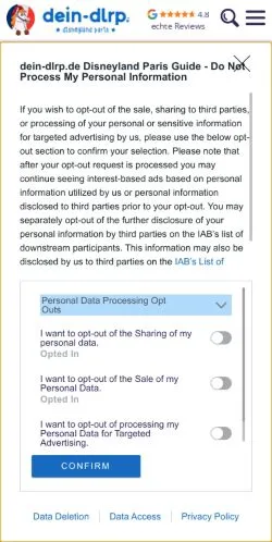 スポンサード記事向けのドイツメディア、Dein DLRPのサイトプレビュー