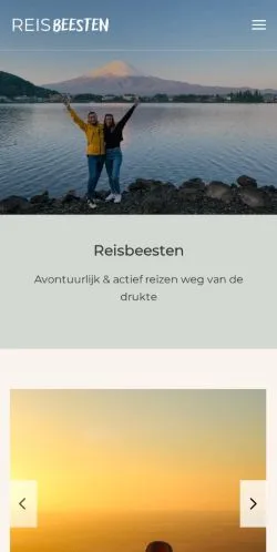 Anteprima del sito Reisbeesten, media di Belgio per articoli sponsorizzati