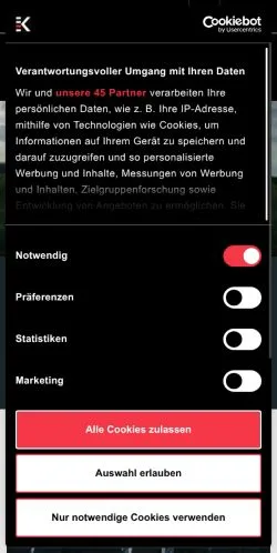 Podgląd witryny Kino-Zeit, medium z kraju Niemcy do artykułów sponsorowanych