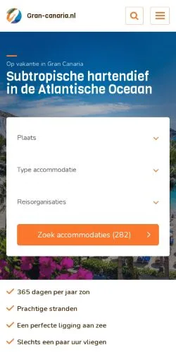 Anteprima del sito Gran Canaria, media di Paesi Bassi per articoli sponsorizzati