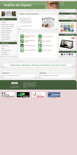 스폰서 기사용 프랑스 매체 maths et tiques 사이트 미리보기