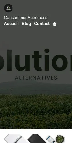 Vista previa del sitio Solutions Alternatives, medio de Francia para artículos patrocinados