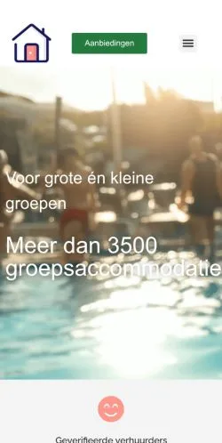 Podgląd witryny Groepshuizen, medium z kraju Holandia do artykułów sponsorowanych