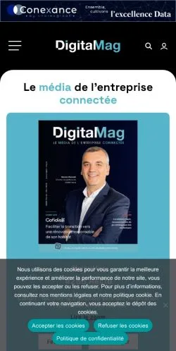 Podgląd witryny Digital Mag, medium z kraju Francja do artykułów sponsorowanych