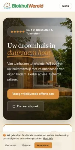 Anteprima del sito Blokhutwereld, media di Paesi Bassi per articoli sponsorizzati