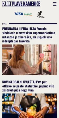 Podgląd witryny Kult Plave Kamenice, medium z kraju Chorwacja do artykułów sponsorowanych