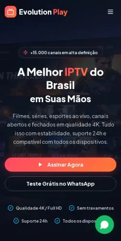 スポンサード記事向けのブラジルメディア、Evolution Playのサイトプレビュー