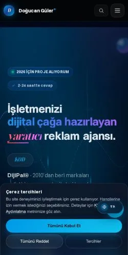 Forhåndsvisning av nettstedet Doğucan Güler DijiPal, medium fra Tyrkia for sponsede artikler
