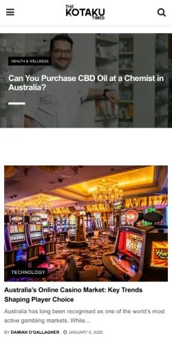 Podgląd witryny The Kotaku Times, medium z kraju Australia do artykułów sponsorowanych