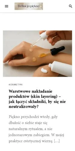 Anteprima del sito Definicja Piękna, media di Polonia per articoli sponsorizzati