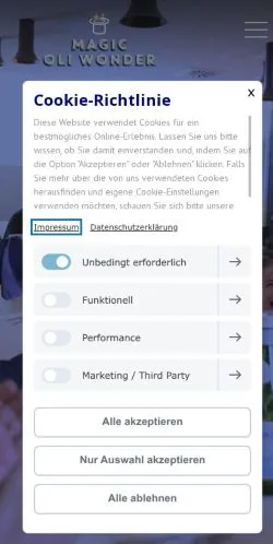 스폰서 기사용 독일 매체 Zauberkünstler Stuttgart 사이트 미리보기