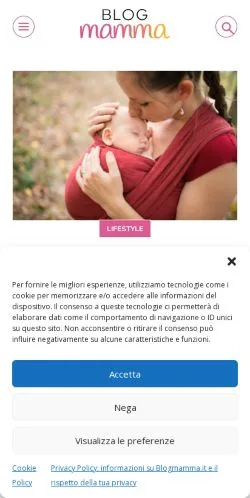 스폰서 기사용 이탈리아 매체 Blogmamma 사이트 미리보기