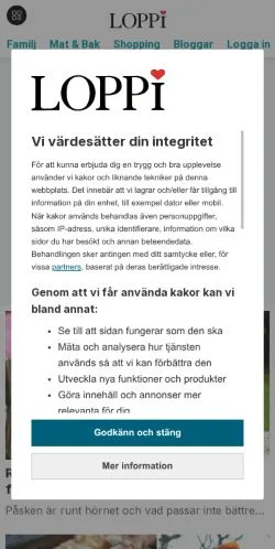 Vorschau der Website Loppi, Medium aus Schweden für gesponserte Artikel