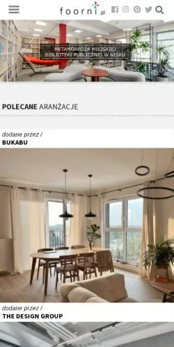 Anteprima del sito Foorni, media di Polonia per articoli sponsorizzati