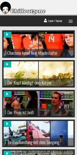 Anteprima del sito Chillout Zone, media di Germania per articoli sponsorizzati
