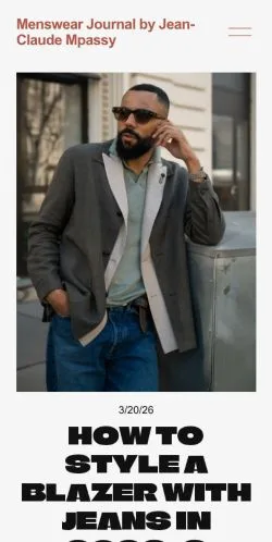Anteprima del sito Menswear Journal by Jean-Claude Mpassy, media di Stati Uniti per articoli sponsorizzati