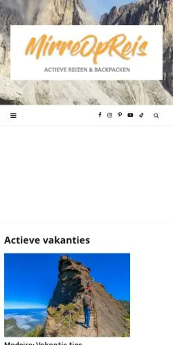 Anteprima del sito MirreOpReis, media di Paesi Bassi per articoli sponsorizzati
