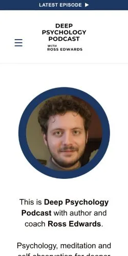 Podgląd witryny Deep Psychology Podcast, medium z kraju Wielka Brytania do artykułów sponsorowanych