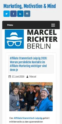 Podgląd witryny Marcel Richter, medium z kraju Niemcy do artykułów sponsorowanych