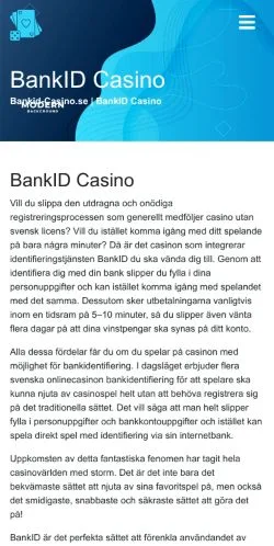 스폰서 기사용 스웨덴 매체 BankID Casino 사이트 미리보기
