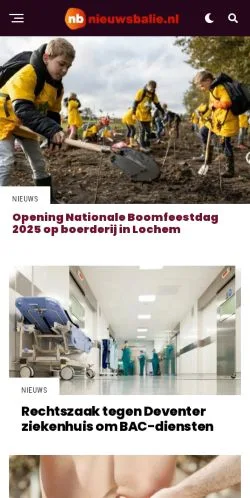 Anteprima del sito Nieuwsbalie.nl, media di Paesi Bassi per articoli sponsorizzati