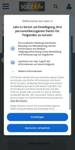 Anteprima del sito Salzkammergut Fernsehen, media di Germania per articoli sponsorizzati