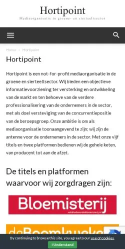 Anteprima del sito Hortipoint, media di Paesi Bassi per articoli sponsorizzati