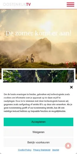 Anteprima del sito Oostenrijk TV, media di Paesi Bassi per articoli sponsorizzati