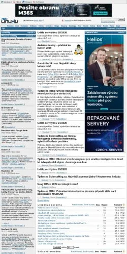 Podgląd witryny AbcLinuxu, medium z kraju Czechy do artykułów sponsorowanych