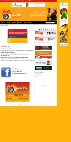Podgląd witryny Radio 112, medium z kraju Niemcy do artykułów sponsorowanych