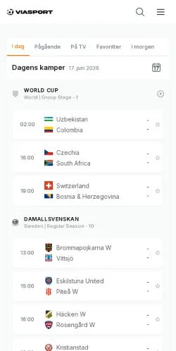 Podgląd witryny ViaSport, medium z kraju Norwegia do artykułów sponsorowanych