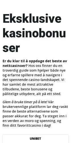 Voorbeeld van de site spillsone.com, medium uit Noorwegen voor gesponsorde artikelen