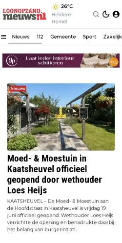 Anteprima del sito Loon Op Zand Nieuws, media di Paesi Bassi per articoli sponsorizzati
