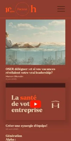 Anteprima del sito Facteur H, media di Canada per articoli sponsorizzati