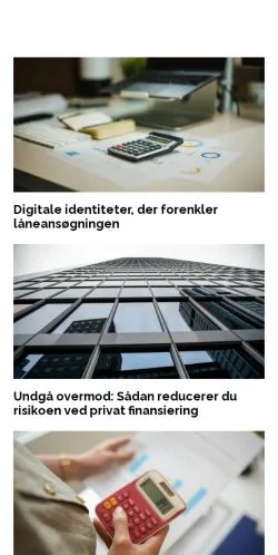 Podgląd witryny bedrekreditter.dk, medium z kraju Dania do artykułów sponsorowanych