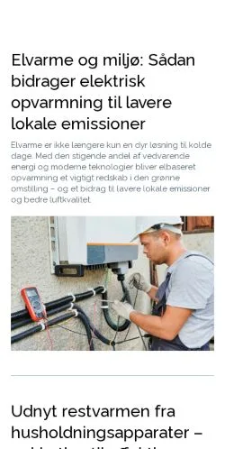 Anteprima del sito elektrikermanual.dk, media di Danimarca per articoli sponsorizzati
