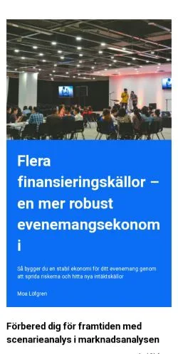 스폰서 기사용 스웨덴 매체 lokalbusiness.se 사이트 미리보기