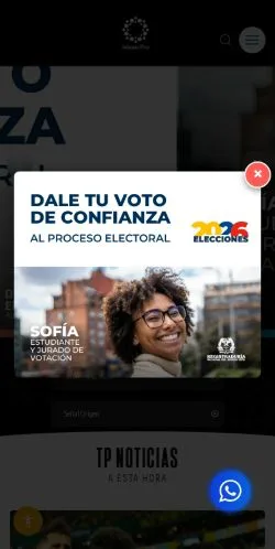 Voorbeeld van de site Telepacífico, medium uit Spanje voor gesponsorde artikelen