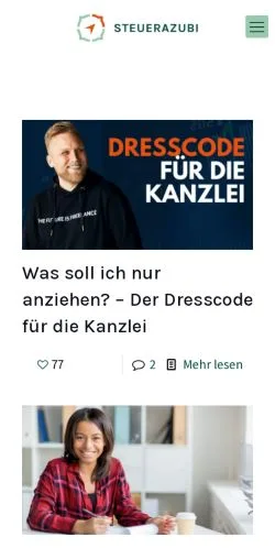 Podgląd witryny Steuerazubi, medium z kraju Niemcy do artykułów sponsorowanych